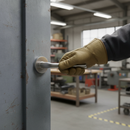 Modern Round Lever Door Handle Set with Satin Chrome Finish