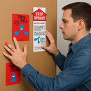 High-Performance Label Dispenser for Workbenches 210mm Capacity Rubber Anti-Slip Feet Built for Commercial Use