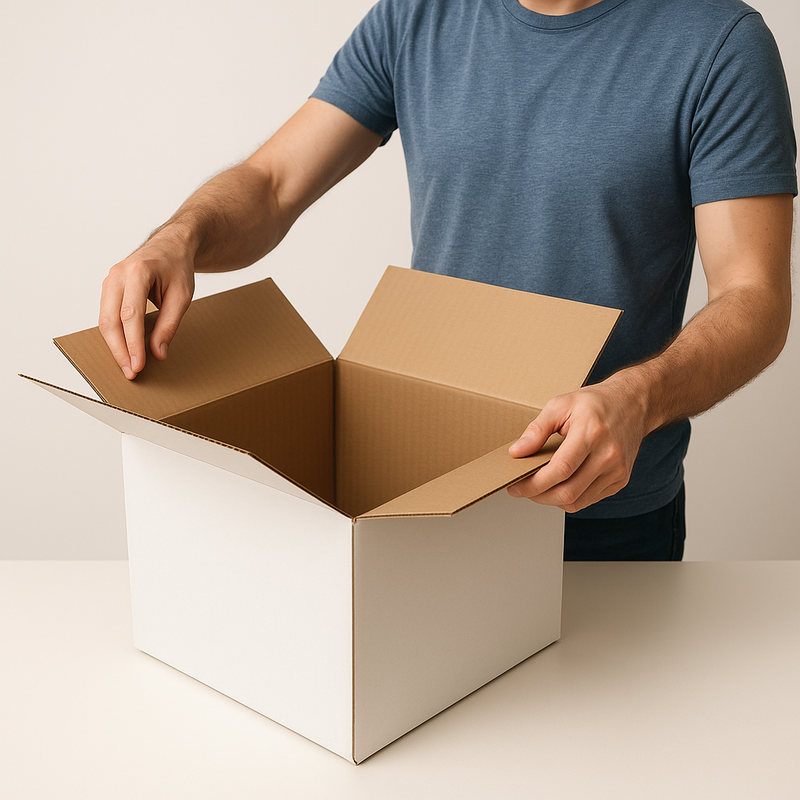 Premium Medium Duty Cardboard Boxes Multi-Score Height Eco-Friendly Single Wall Cartons for Storage Shipping