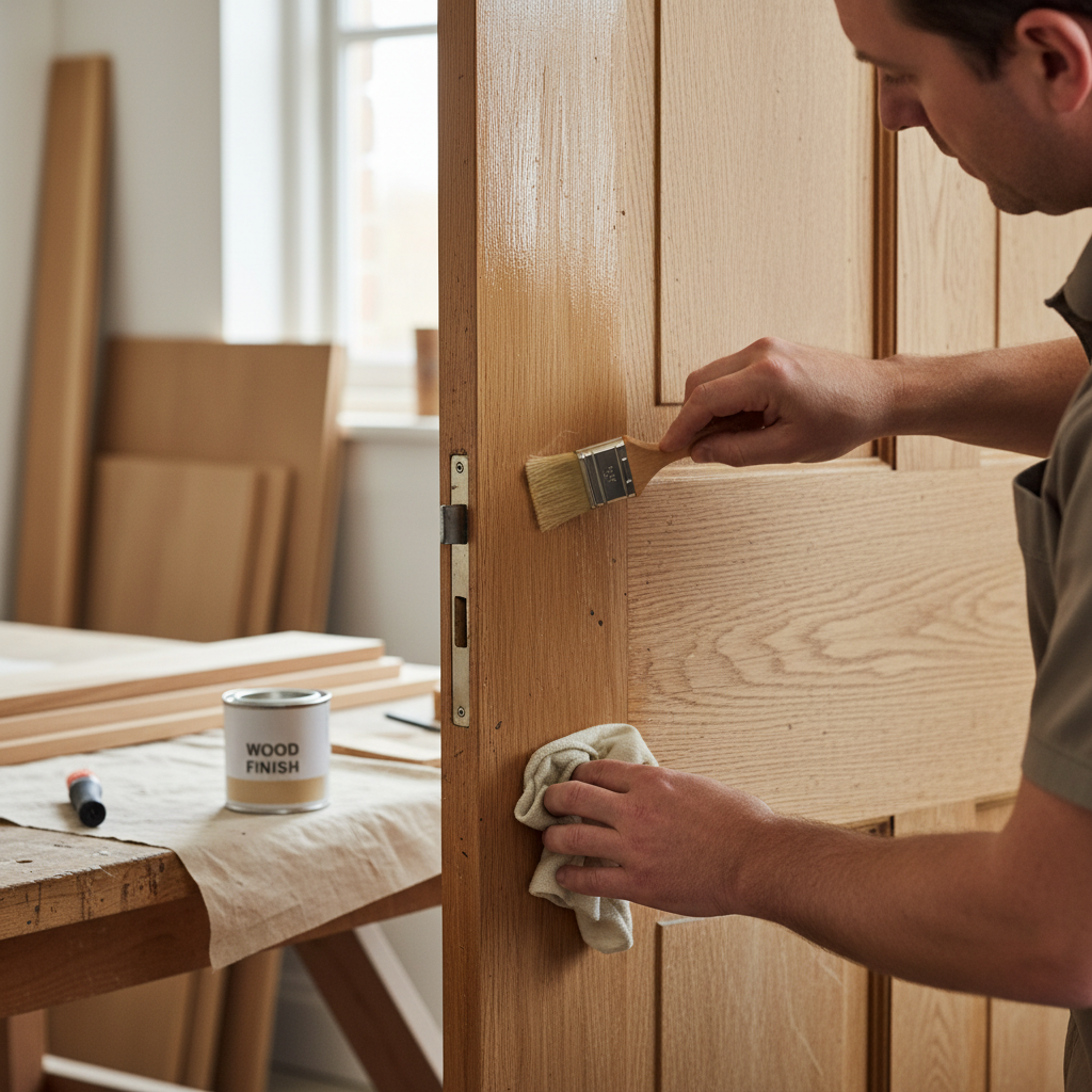 Hard Wax Oil for Interior Doors - 125ml Clear Satin Finis...