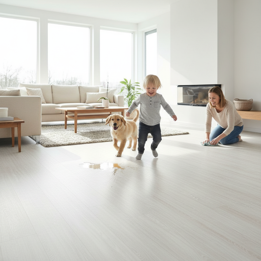 Premium Lifestyle SPC Vinyl Flooring - 5mm Rigid Core with Waterproof Surface and Valinge 5G-i Click Fitting System