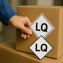 Premium LQ Hazard Labels Best-Selling Industrial Safety Stickers for Boxes Pallets