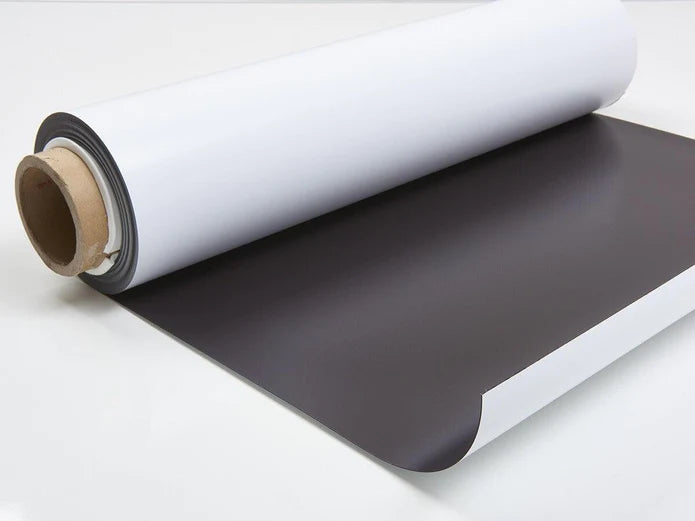 Industrial Grade UV Coated One Side White Magnetic Sheets For Display Solution