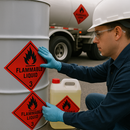 Premium Adhesive Safety Stickers (250 Roll) for Shipping Storage Compliance