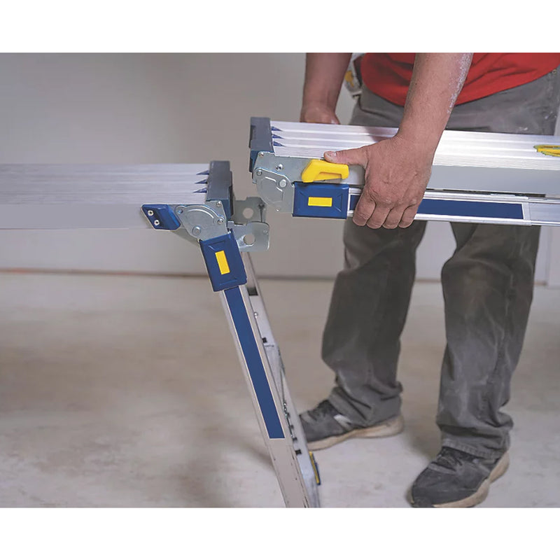 Industrial Quality Lightweight Aluminium Folding Work Platform  - 760mm x 1.17m