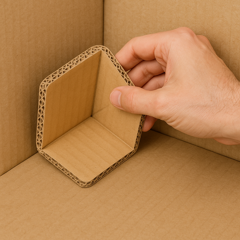 Heavy-Duty Corrugated Edge Protectors 15mm Thick Eco Cardboard Corner Guards for Pallet Shipping