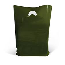 Premium Harrods Green Plastic Carrier Bags 50 Micron Strong Varigauge Retail Bags with Handles Pack of 100