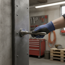 Gibraltar Round Lever Door Handle with Satin Nickel Finish