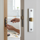 3-Inch Bathroom Lock with Polished Chrome Finish, Fire Rated