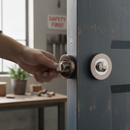 Polished Chrome & Black Nickel Bathroom Turn & Release | Privacy Lock | Internal Doors