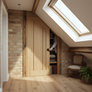 Oak Internal Unfinished Angled Under-Stair Made-to-Measur...