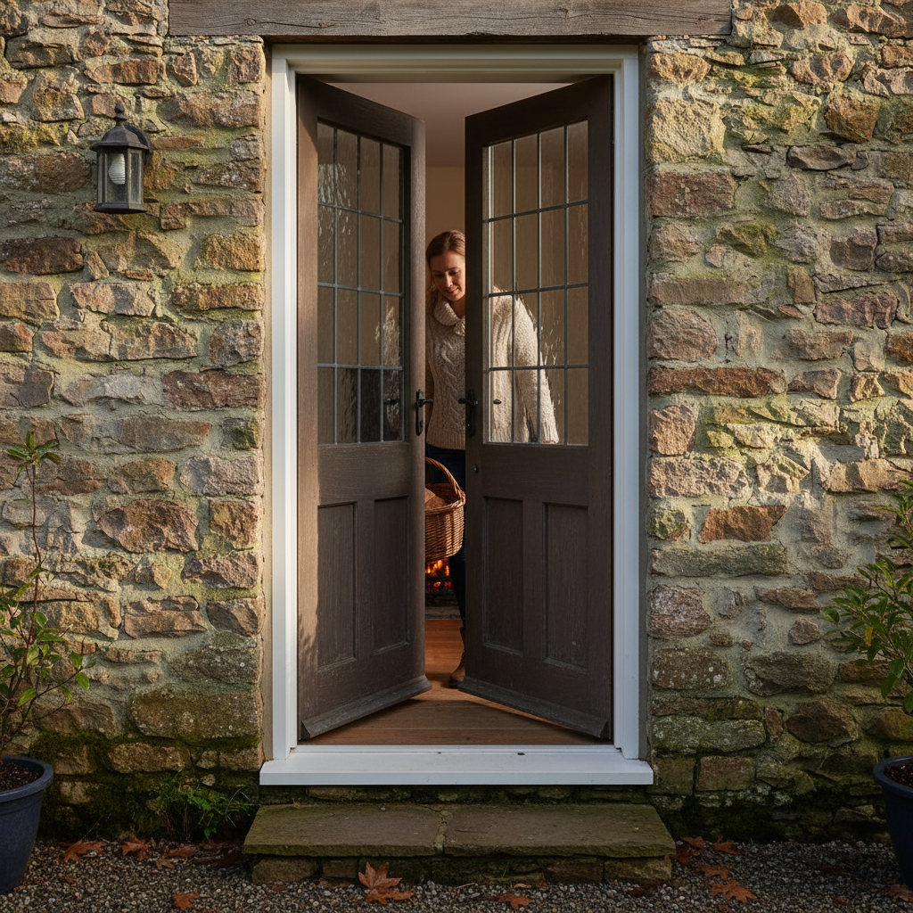 External Hardwood Timber Door Frame and Cill - White Prim...