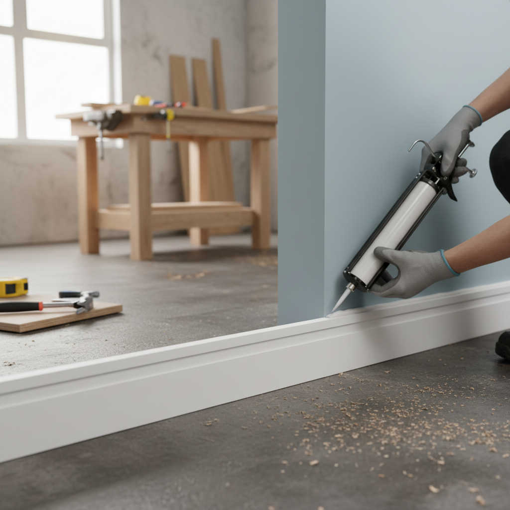 White Painted Shaker Skirting Board 2.4m Length, 14mm x 7...