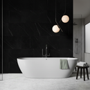 Stone Effect Wall Panelling - Black Marble Look