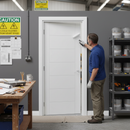 White Internal FD30 Fire Door - 7 Panel Design | Solid Engineered Core | White Primed