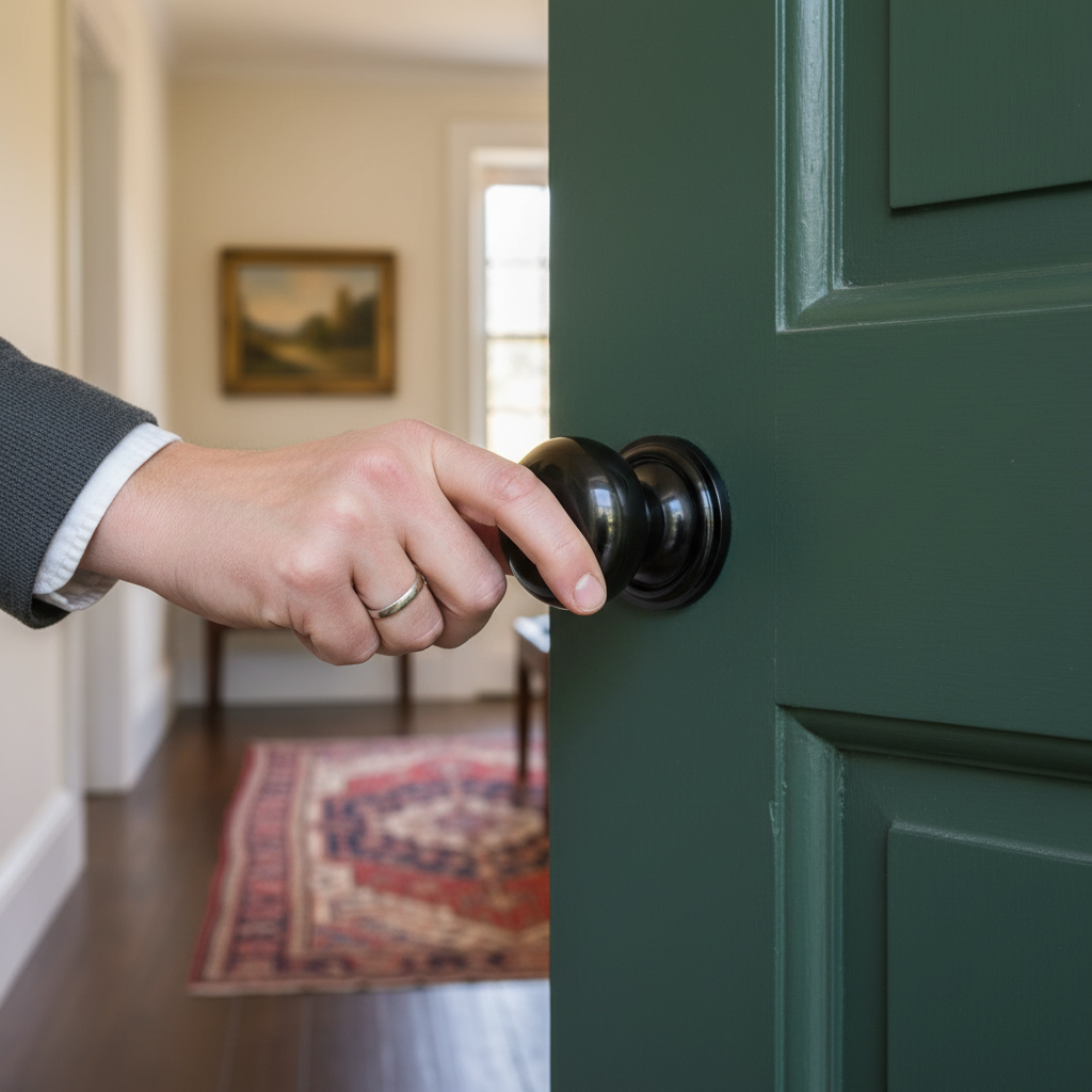 58mm Round Rose Mushroom Mortice Door Knob