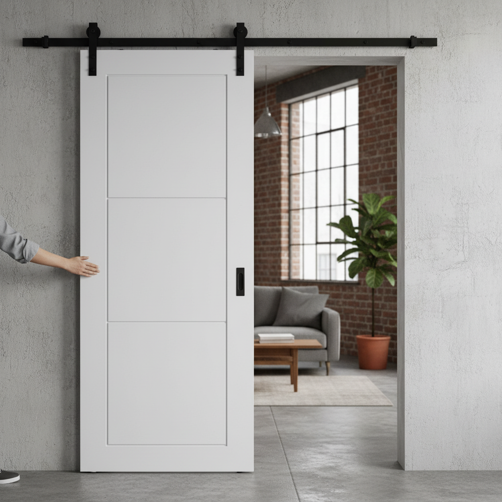 Internal Primed 3 Panel Sliding Door