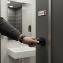 Designer Round WC Turn and Release in Matt Black Finish