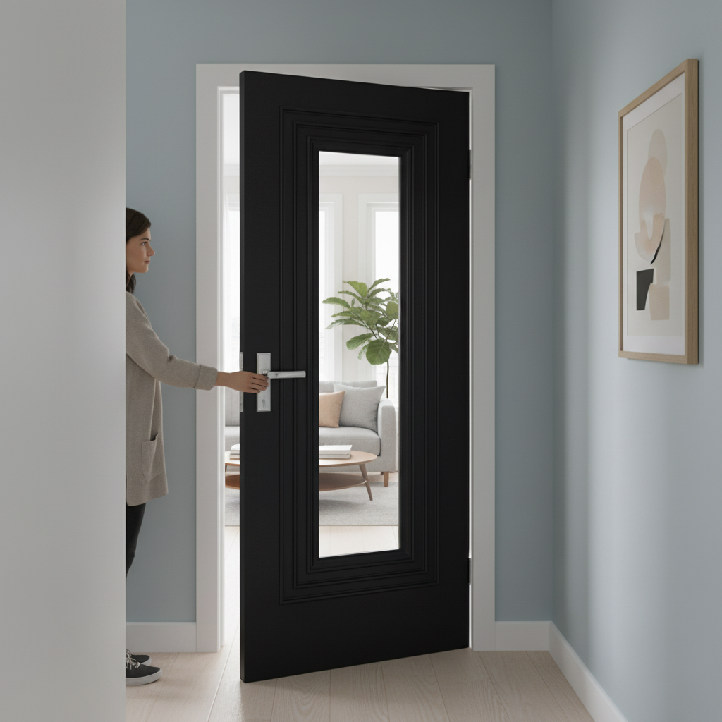 Jet Black Internal Fully Finished Door