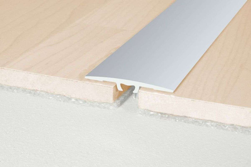 Premium Anodised Aluminium Flat Door Threshold Strip Seamless Transition for Luxury Vinyl Laminate & Tiled Floors
