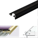 Premium Aluminium Stair Nosing Trim for Tiles Rounded Edge 9mm x 17mm x 10mm Durable & Elegant Protection for Your Stairs