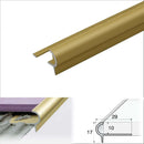 High-Performance Aluminium Stair Nosing Edge Trim 29mm x 17mm x 10mm Premium Tile Protection Elegant Design for Home & Commercial Projects