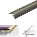 High-Performance Aluminium Stair Nosing Edge Trim 29mm x 17mm x 10mm Premium Tile Protection Elegant Design for Home & Commercial Projects