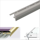 High-Performance Aluminium Stair Nosing Edge Trim 29mm x 17mm x 10mm Premium Tile Protection Elegant Design for Home & Commercial Projects
