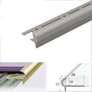 Premium Aluminium Stair Nosing Trim for Tiles Rounded Edge 9mm x 17mm x 10mm Durable & Elegant Protection for Your Stairs