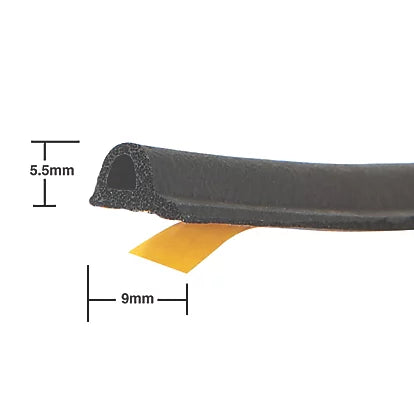 High-Quality EPDM Self-Adhesive Black Rubber Weatherstrip For a Secure Seal