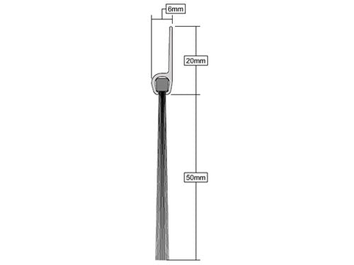 High-Quality 50mm PVC Brush Bottom Door Seal For Superior Protection