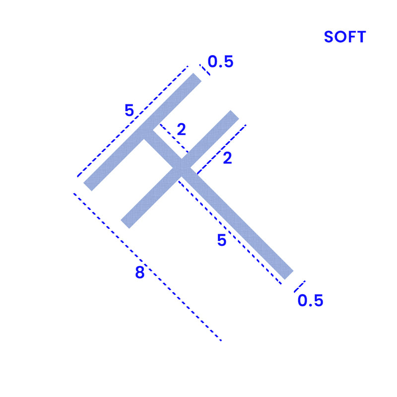 Flexible Shower/Bath Screen Seal 5mm T Slot 3-8mm Gap