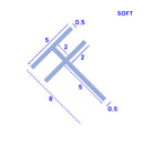 Soft PVC Shower Seal for Gaps Between 3mm and 8mm