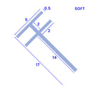 High Quality PVC Shower Seal for Glass Panels 5mm T-Shape 1000mm or 2000mm Length