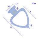Durable 6.5mm T Shaped PVC Shower Seal for Bath Screens 1000mm and 2000mm Length