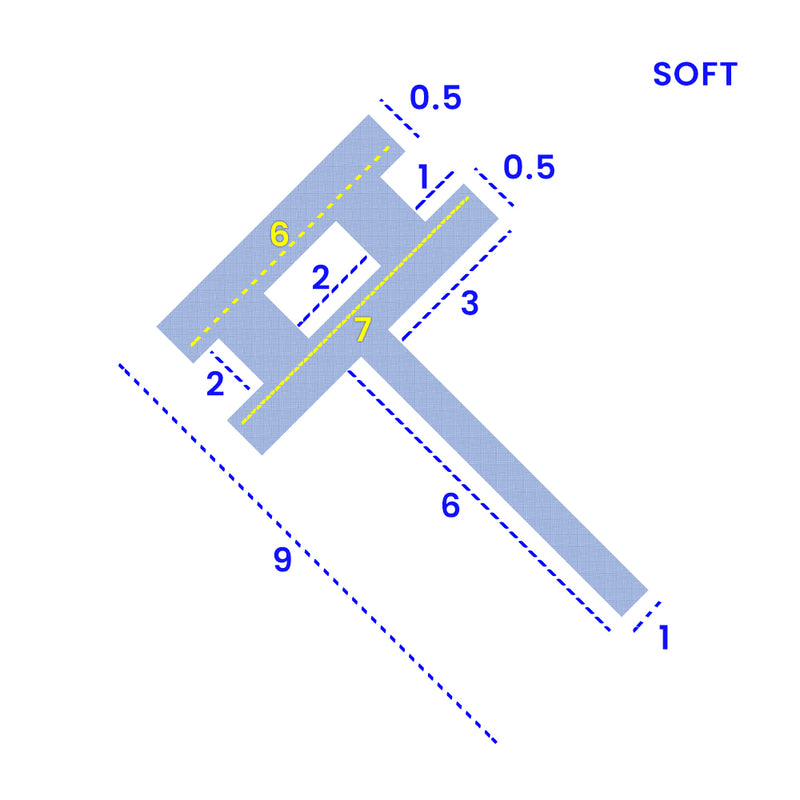 Clear PVC T Shape Seal for Bath Screens  Shower Doors Fits 6mm Channels