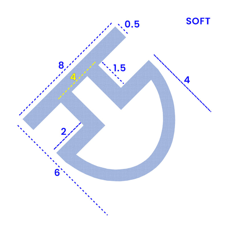 High Quality PVC Shower Seal for Gaps 2mm-4mm Tall Easy Installation