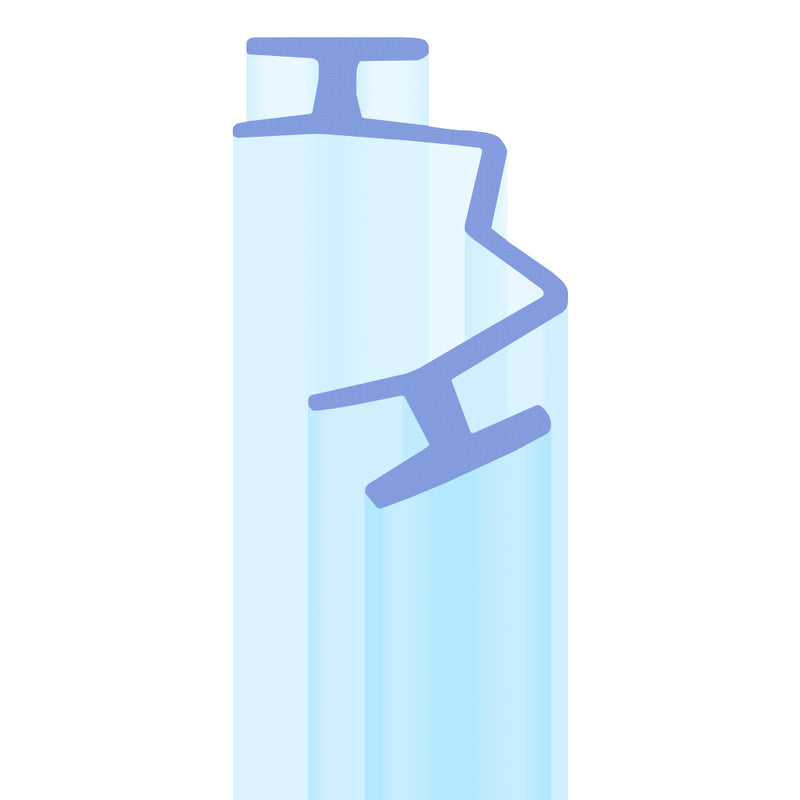 Flexible Vertical Glass-to-Glass Shower Seal
