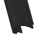 Black Shower Seal for Vertical Glass Gaps 4mm Channel