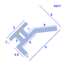 Clear T-Shaped Shower Seal Soft PVC Flexible & Durable