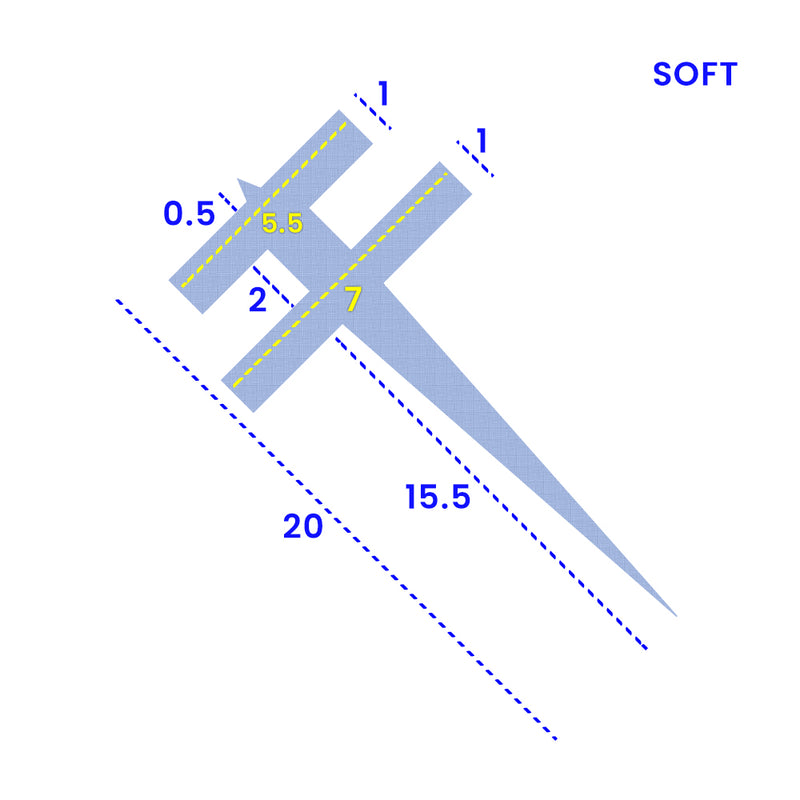 Clear Shower Seal for 5mm to 7mm Channels Customizable Length