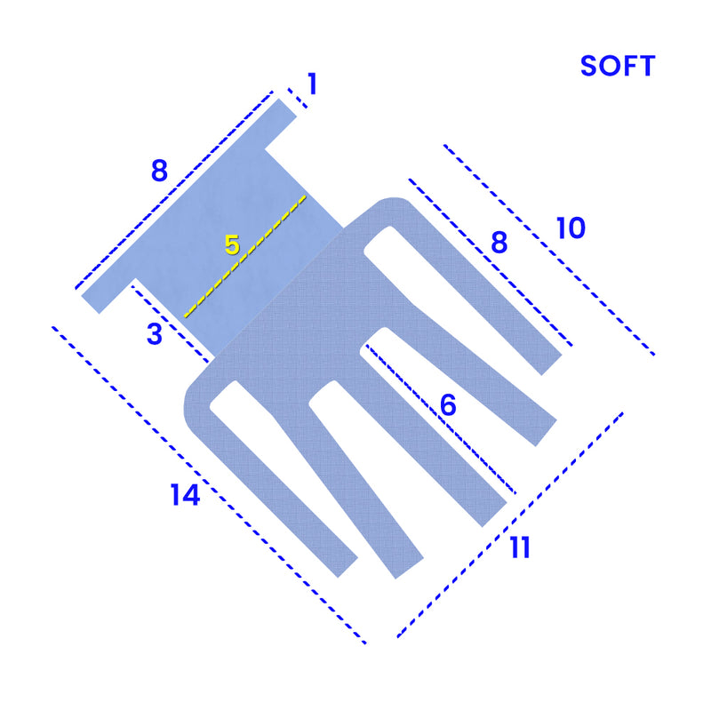 Clear T-Shaped Shower Seal 8mm Channel Fit