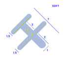 Durable Soft PVC Shower Seal Fits 6mm Wide Channels Seals Gaps 2mm to 7mm