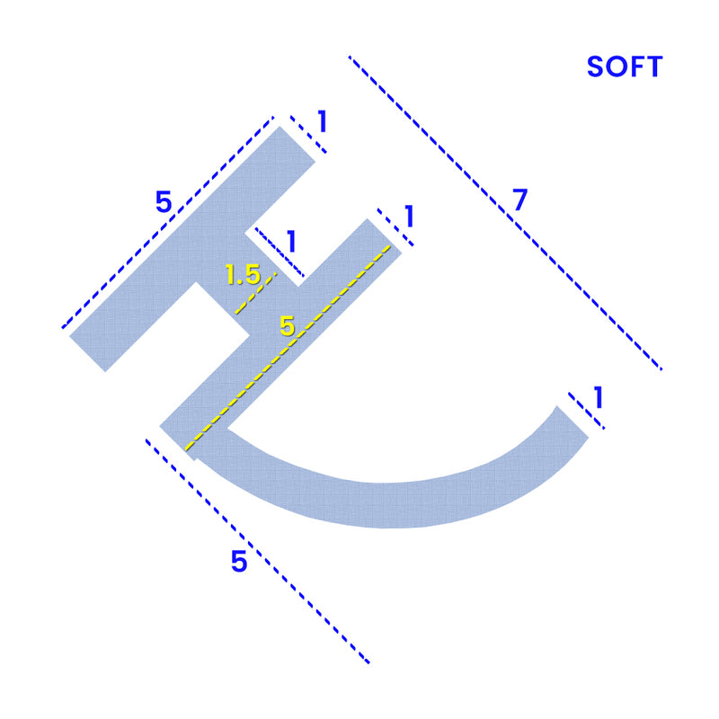 Flexible PVC Shower Seal Seals 2mm to 7mm Gaps