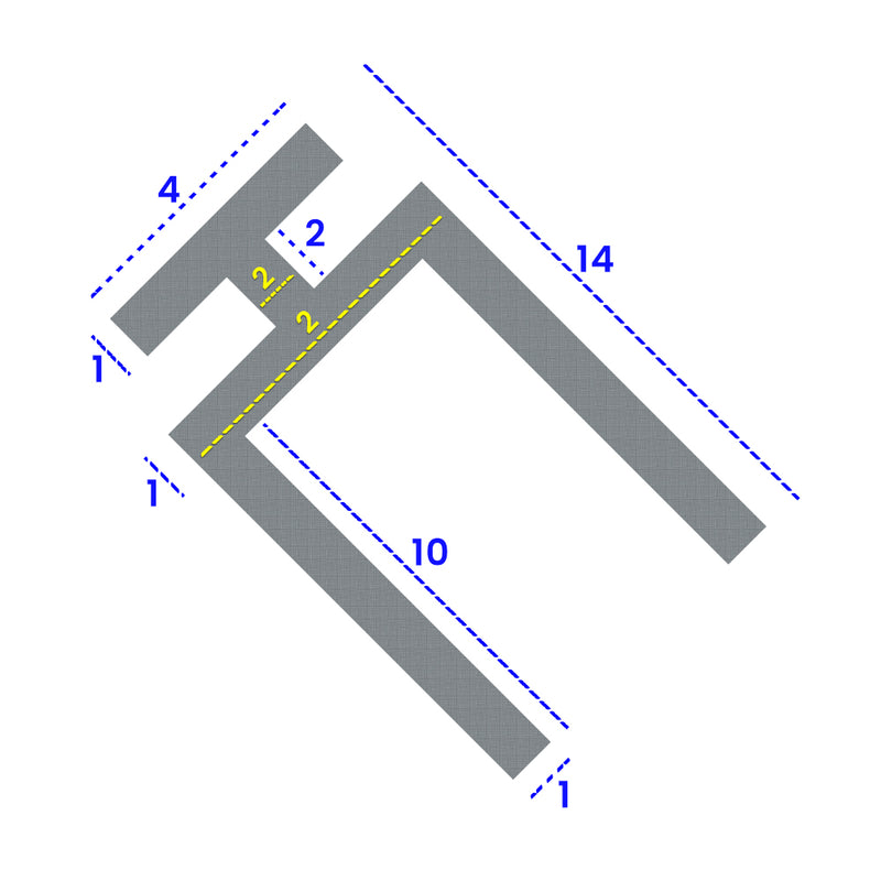 High-Quality Shower Screen Seal Fits 4mm Channels and Seals 9mm to 14mm Gaps