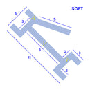 Flexible PVC Bi-Fold Shower Door Seal  Available in 1000mm &amp; 2000mm Length