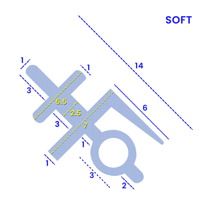 High-Quality Soft PVC Shower Seal Fits Clarity & Haro Bi-Folding Screens