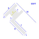 High-Quality PVC Shower Seal 5mm Channel Fit 5-10mm Gap
