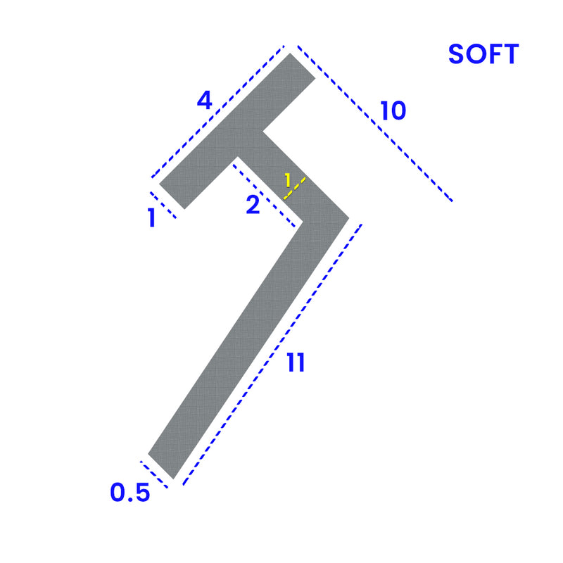 Black T-Shape Shower Seal 4mm Channel Fit Soft PVC