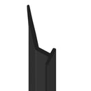 Black T-Shape Shower Seal 4mm Channel Fit Soft PVC